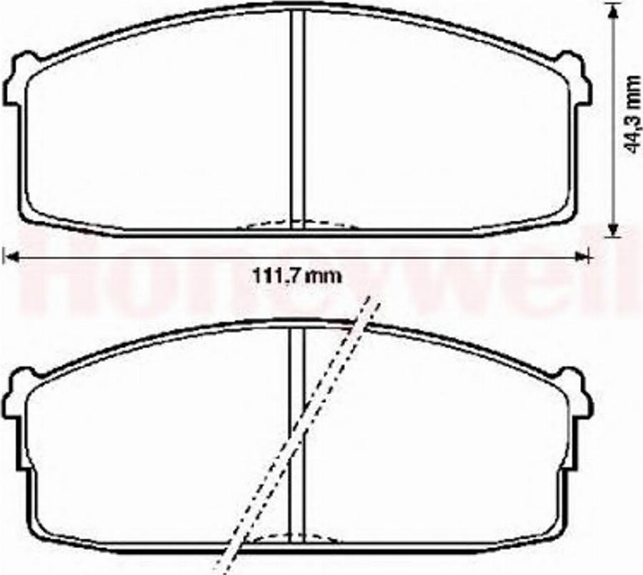 BENDIX 572230B - Kit pastiglie freno, Freno a disco www.autoricambit.com