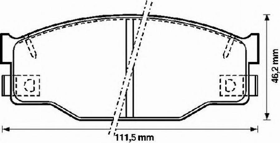 BENDIX 572227B - Kit pastiglie freno, Freno a disco www.autoricambit.com