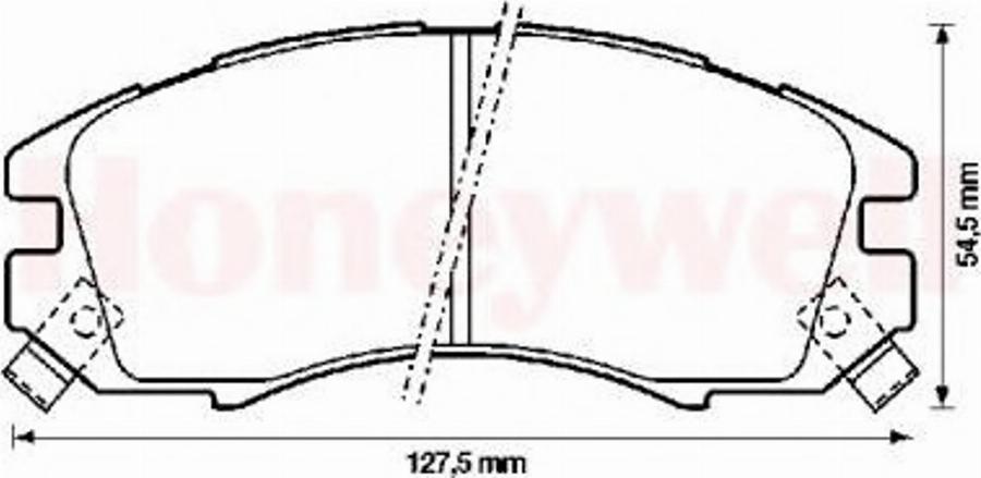 BENDIX 572275B - Kit pastiglie freno, Freno a disco www.autoricambit.com