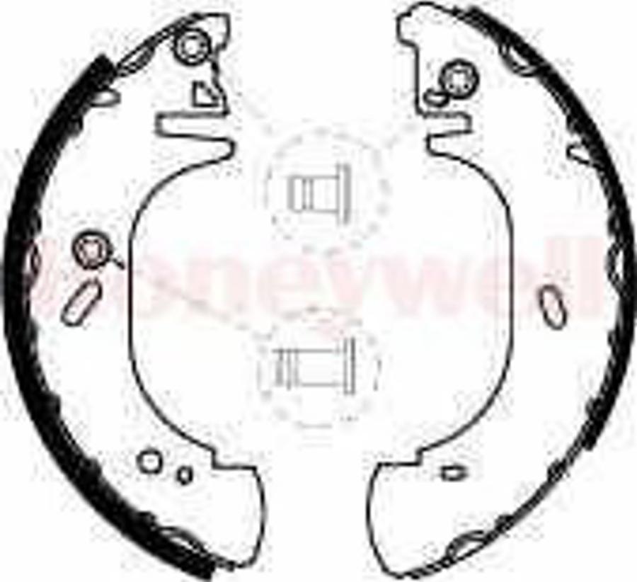 BENDIX 361561 B - Kit freno, freni a tamburo www.autoricambit.com