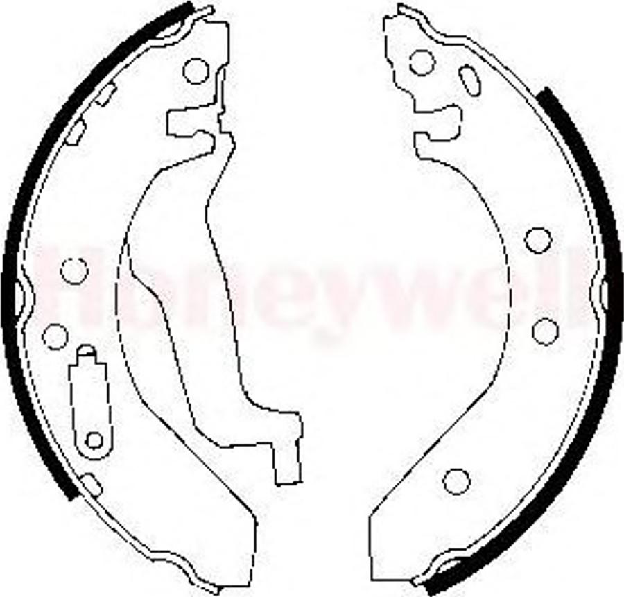 BENDIX 361352 B - Kit freno, freni a tamburo www.autoricambit.com