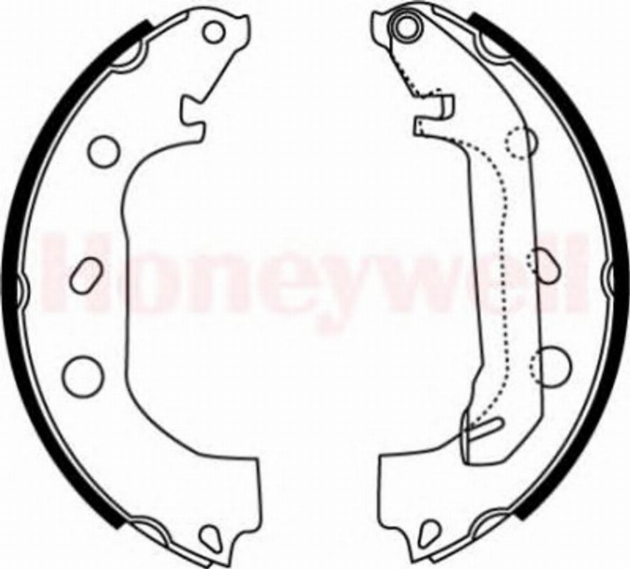 BENDIX 362416 B - Kit freno, freni a tamburo www.autoricambit.com