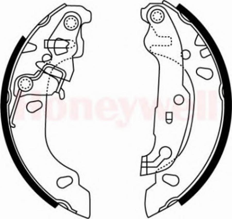 BENDIX 362412 B - Kit freno, freni a tamburo www.autoricambit.com