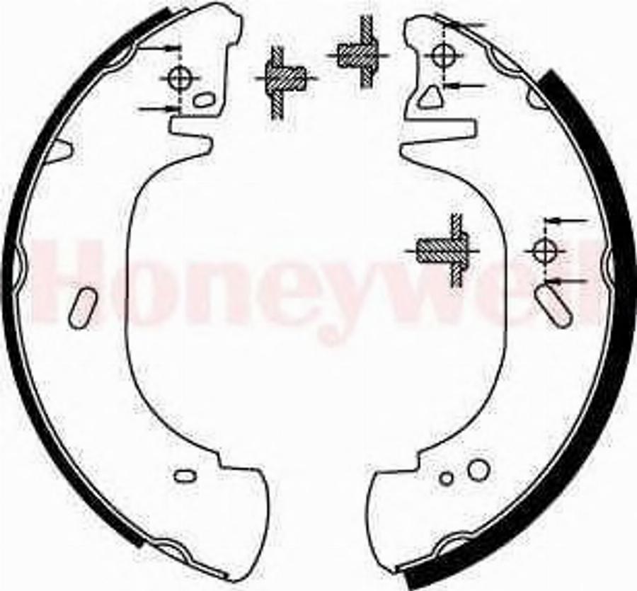 BENDIX 362302 B - Kit freno, freni a tamburo www.autoricambit.com