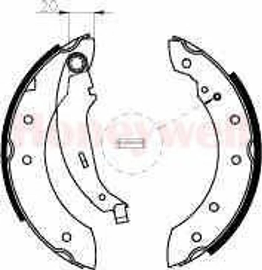 BENDIX 362318B - Kit freno, freni a tamburo www.autoricambit.com