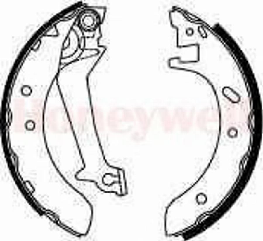 BENDIX 362287 B - Kit freno, freni a tamburo www.autoricambit.com