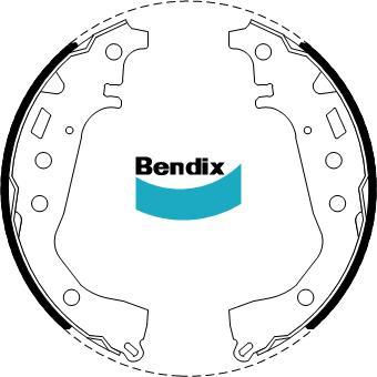 BENDIX BS5004 - Kit freno, freni a tamburo www.autoricambit.com