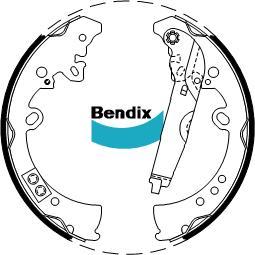 BENDIX BS5008 - Kit freno, freni a tamburo www.autoricambit.com