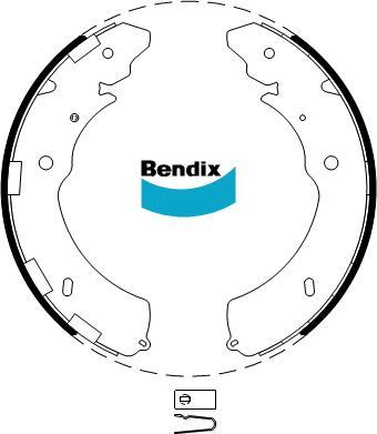 BENDIX BS5018 - Kit freno, freni a tamburo www.autoricambit.com