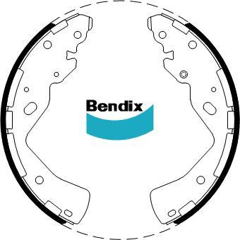 BENDIX BS5238 - Kit freno, freni a tamburo www.autoricambit.com