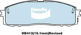 BENDIX DB413 GCT - Kit pastiglie freno, Freno a disco www.autoricambit.com