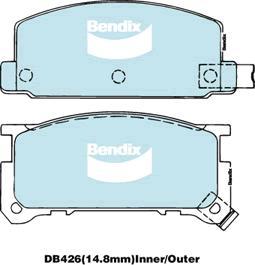 BENDIX DB426 GCT - Kit pastiglie freno, Freno a disco www.autoricambit.com