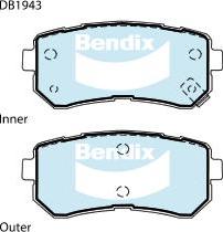 BENDIX DB1943 4WD - Kit pastiglie freno, Freno a disco www.autoricambit.com