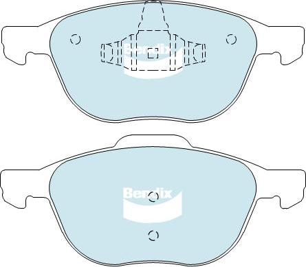 BENDIX DB1679 4WD - Kit pastiglie freno, Freno a disco www.autoricambit.com