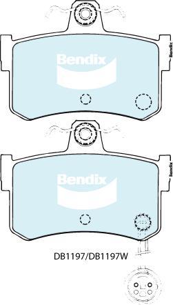 BENDIX DB1197 MKT - Kit pastiglie freno, Freno a disco www.autoricambit.com