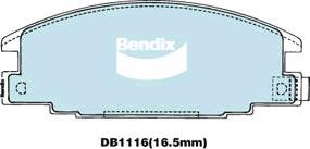 BENDIX DB1116 4WD - Kit pastiglie freno, Freno a disco www.autoricambit.com