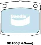 BENDIX DB180 GCT - Kit pastiglie freno, Freno a disco www.autoricambit.com