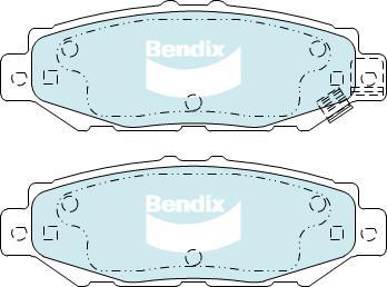 BENDIX DB1396 MKT - Kit pastiglie freno, Freno a disco www.autoricambit.com