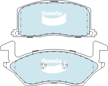 BENDIX DB1314 GCT - Kit pastiglie freno, Freno a disco www.autoricambit.com