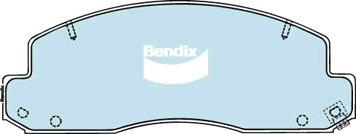 BENDIX DB1293 GCT - Kit pastiglie freno, Freno a disco www.autoricambit.com