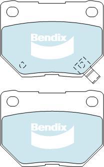 BENDIX DB1220 GCT - Kit pastiglie freno, Freno a disco www.autoricambit.com