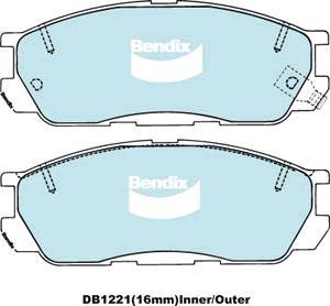 BENDIX DB1221 GCT - Kit pastiglie freno, Freno a disco www.autoricambit.com