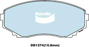 BENDIX DB1274 4WD - Kit pastiglie freno, Freno a disco www.autoricambit.com