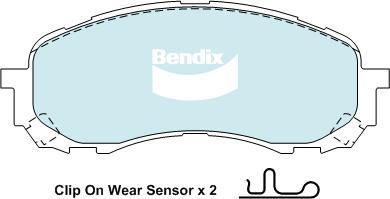 BENDIX DB1744 GCT - Kit pastiglie freno, Freno a disco www.autoricambit.com