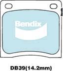 BENDIX DB39 GCT - Kit pastiglie freno, Freno a disco www.autoricambit.com