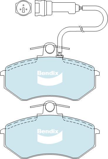 BENDIX DB343 MKT - Kit pastiglie freno, Freno a disco www.autoricambit.com