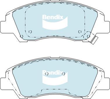 BENDIX DB2420 GCT - Kit pastiglie freno, Freno a disco www.autoricambit.com