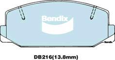 BENDIX DB216 GCT - Kit pastiglie freno, Freno a disco www.autoricambit.com