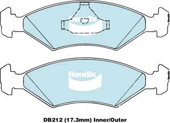 BENDIX DB212 GCT - Kit pastiglie freno, Freno a disco www.autoricambit.com