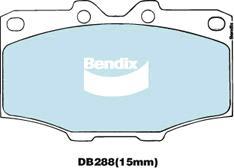 BENDIX DB288 4WD - Kit pastiglie freno, Freno a disco www.autoricambit.com