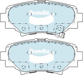 BENDIX DB2331 GCT - Kit pastiglie freno, Freno a disco www.autoricambit.com