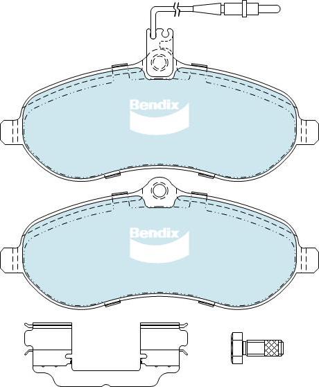 BENDIX DB2326 MKT - Kit pastiglie freno, Freno a disco www.autoricambit.com