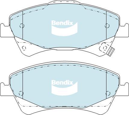 BENDIX DB2251 GCT - Kit pastiglie freno, Freno a disco www.autoricambit.com