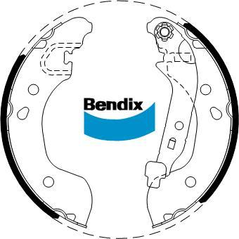 BENDIX DS1827 - Kit freno, freni a tamburo www.autoricambit.com