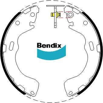 Bendix-AU BS5064 - Kit freno, freni a tamburo www.autoricambit.com