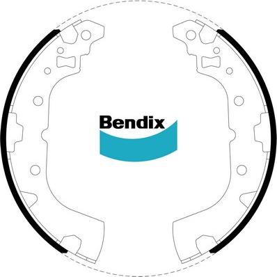 Bendix-AU BS5110 - Kit freno, freni a tamburo www.autoricambit.com