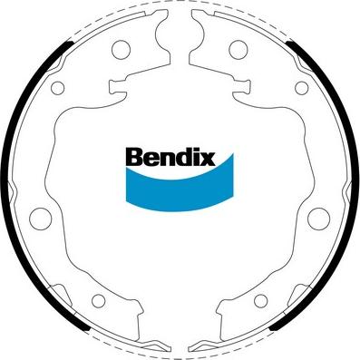Bendix-AU BS5257 - Kit ganasce, Freno stazionamento www.autoricambit.com