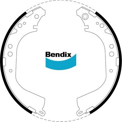 Bendix-AU BS1414 - Kit freno, freni a tamburo www.autoricambit.com