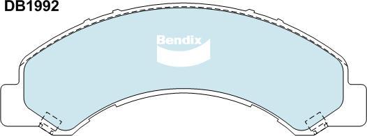 Bendix-AU CVP1992 PTHD - Kit pastiglie freno, Freno a disco www.autoricambit.com