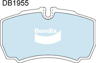 Bendix-AU DB1955 EURO+ - Kit pastiglie freno, Freno a disco www.autoricambit.com