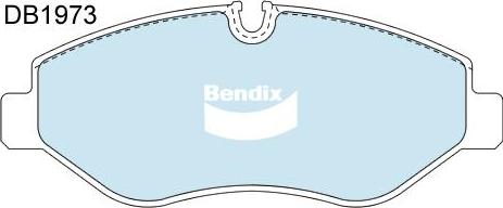 Bendix-AU DB1973 EURO+ - Kit pastiglie freno, Freno a disco www.autoricambit.com