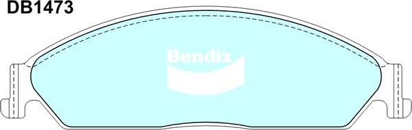 Bendix-AU DB1473 -4WD - Kit pastiglie freno, Freno a disco www.autoricambit.com