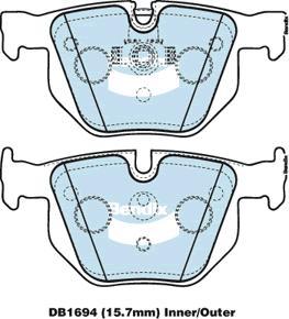 Bendix-AU DB1694 EURO+ - Kit pastiglie freno, Freno a disco www.autoricambit.com