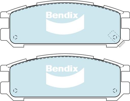 Bendix-AU DB1186 GCT - Kit pastiglie freno, Freno a disco www.autoricambit.com