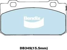 Bendix-AU DB349 GCT - Kit pastiglie freno, Freno a disco www.autoricambit.com