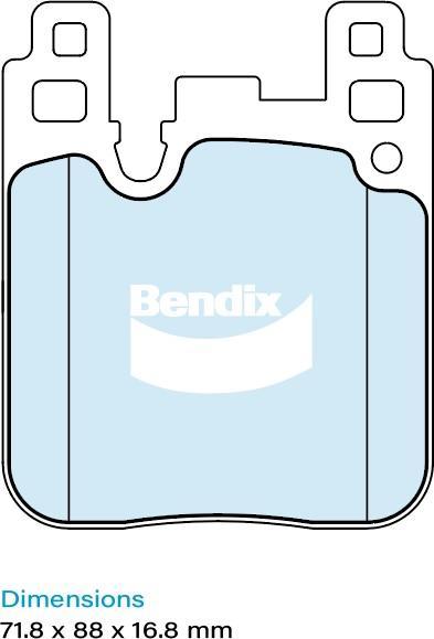 Bendix-AU DB2410 EURO+ - Kit pastiglie freno, Freno a disco www.autoricambit.com
